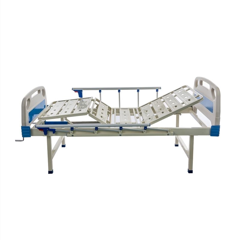 Hot Sale Hospital Furniture Equipment Health Care 2 CRANKS Handbuch Zwei Funktion Medizinischer Bettpreis für ältere Menschen