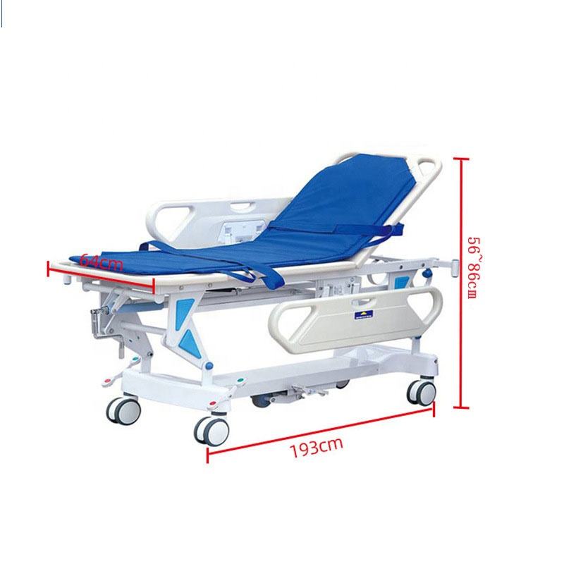 Krankenhauspatienten Betriebshöhe einstellbarer Transferbett Notfallstierwagen ABS Rescue Car