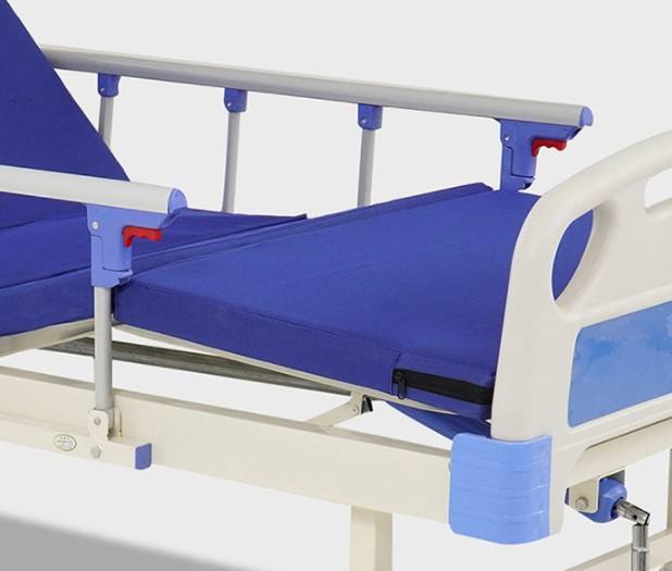 Lieferung hochwertiger Krankenhausmöbel zwei manuelle Kurbelbefasungs -Krankenhausbett