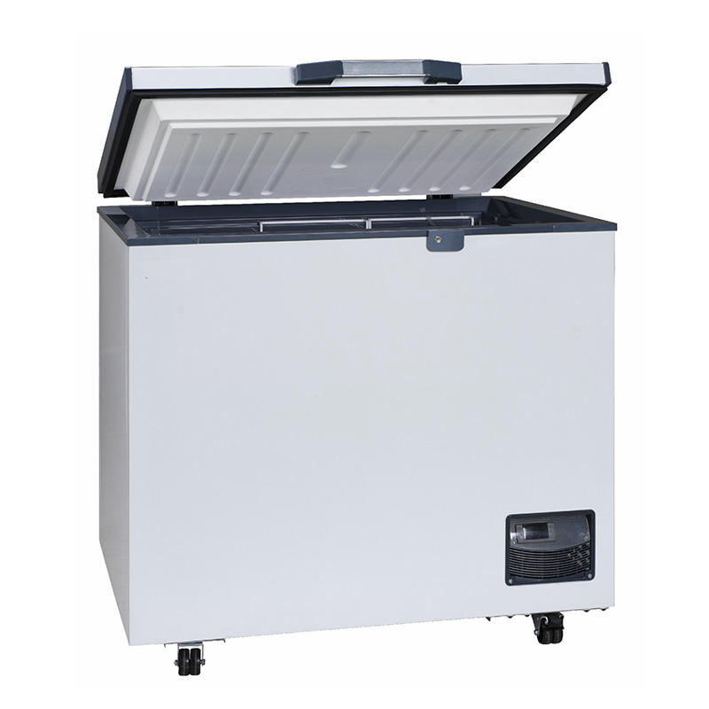 China Laboratory Deep Gefrierschrank -25 Grad sicherer und langlebiger kleiner Größe 100L Horizontal Tieftemperatur Gefrierschrank zum Verkauf