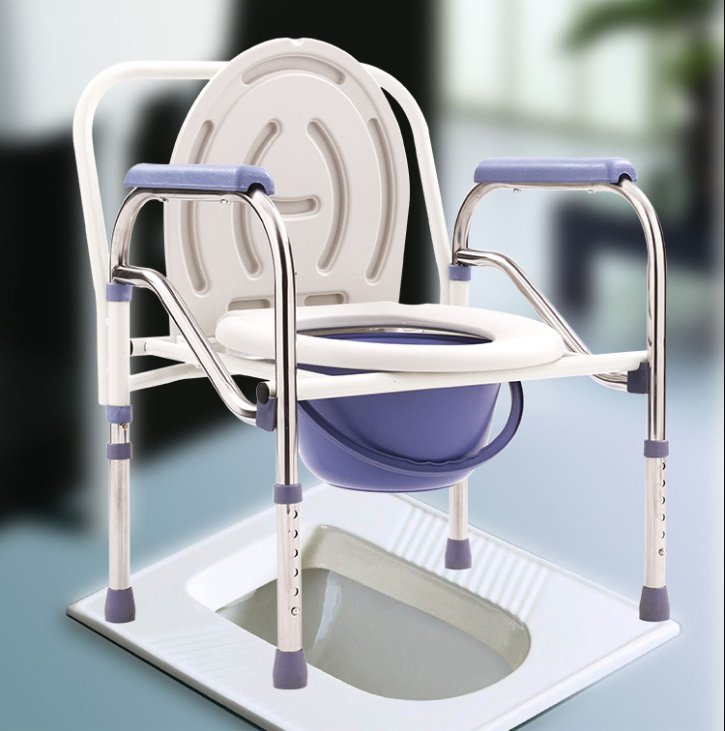 Hochwertige hausgemachte Großhandel abtrennbare Kommode Wheel Stuhl Toilettenkommode Stuhl