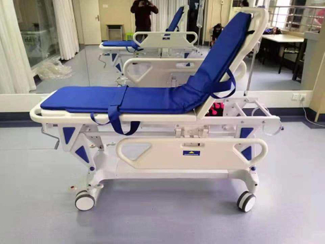 Krankenhaus Notfall Erste Hilfe ICU luxuriöser Flachfahrer Patiententransferausrüstung Ambulanzbett für Patientenraum