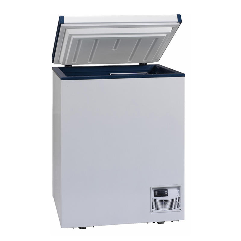 China Laboratory Deep Gefrierschrank -25 Grad sicherer und langlebiger kleiner Größe 100L Horizontal Tieftemperatur Gefrierschrank zum Verkauf