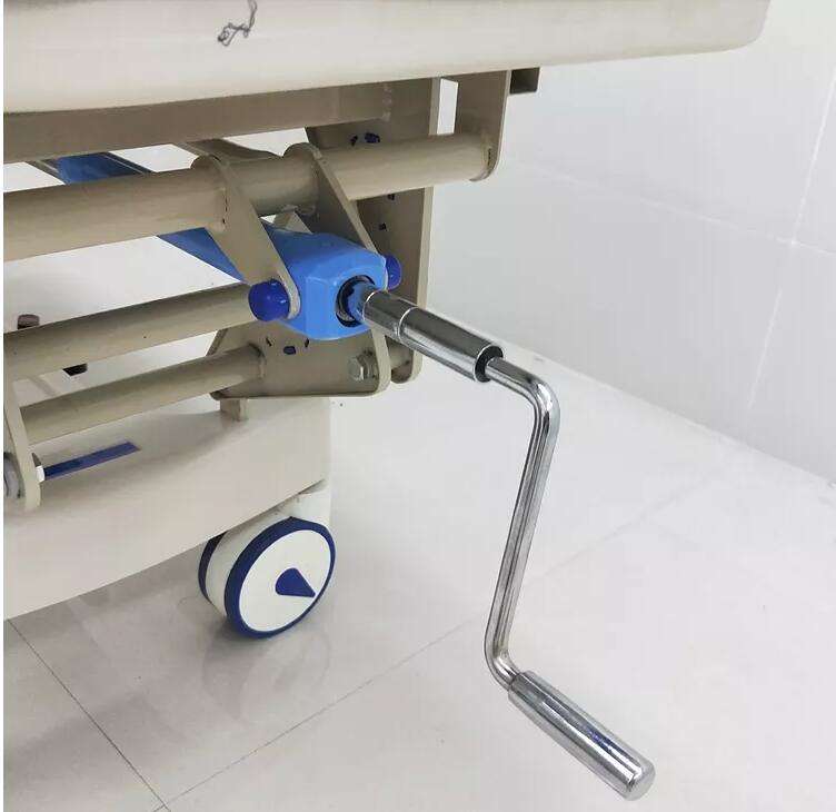 Hydraulikhandbuch Krankenhausbett ABS Plastik Medizinischer Notfallstierpatienten Transport Trolley