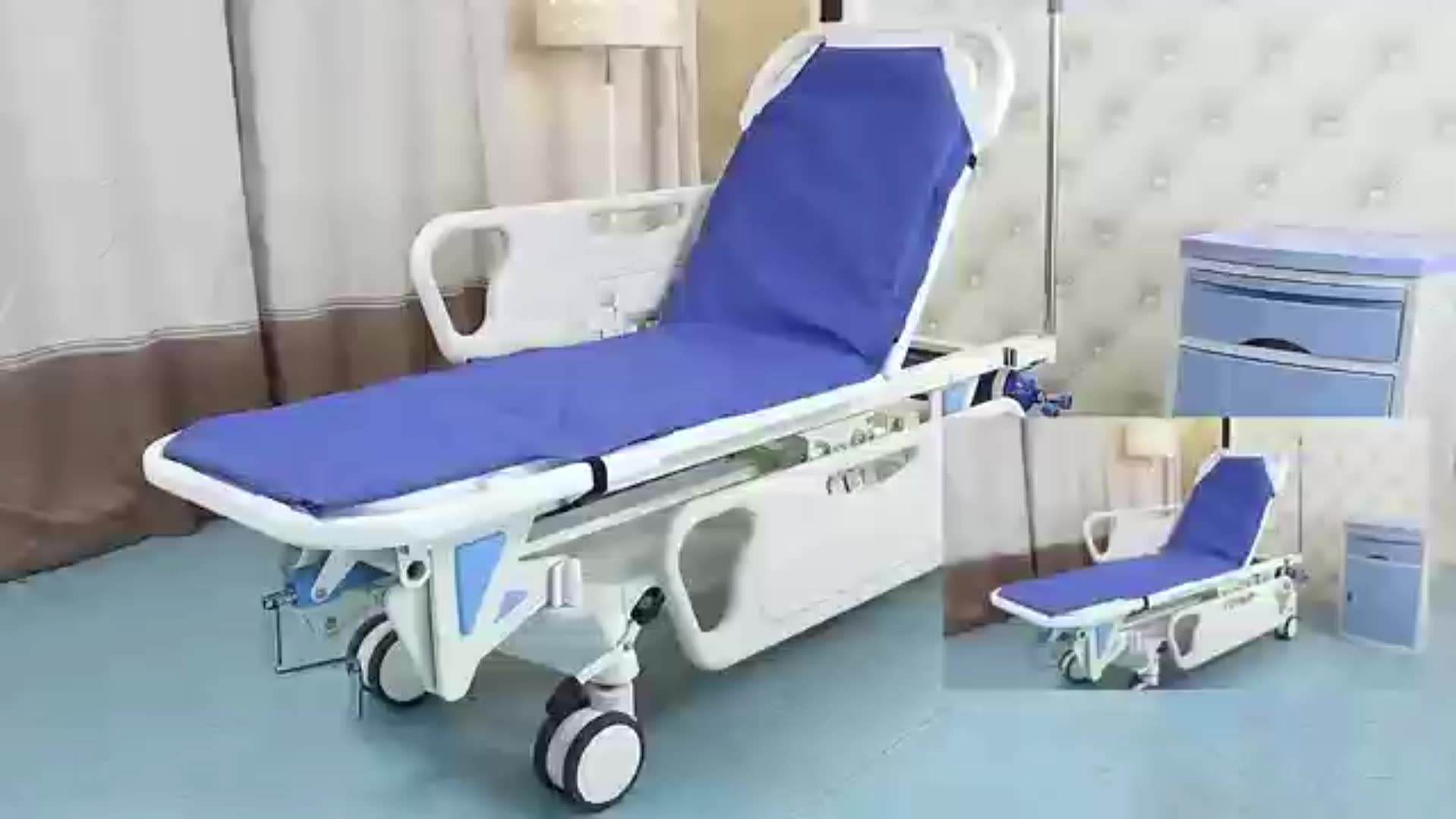 Krankenhaus Notfall Erste Hilfe ICU luxuriöser Flachfahrer Patiententransferausrüstung Ambulanzbett für Patientenraum