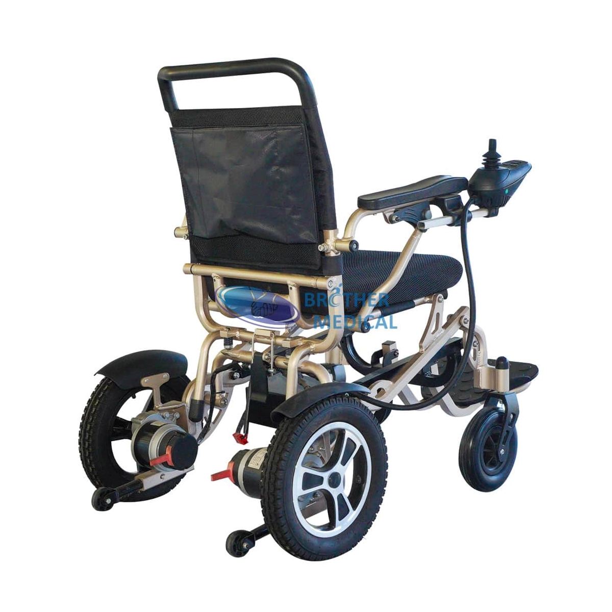 Leichtes Aluminium -Rollstuhl mit Lithiumbatterie
