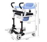 Patientenlifter-Transferstuhl aus Aluminium