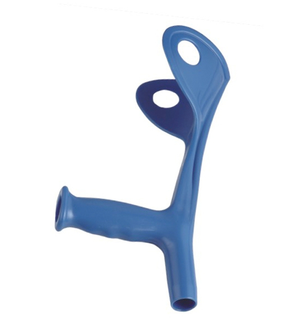 Lehnen Sie sich auf die Ellbogenkrücke für gebrochenes Bein