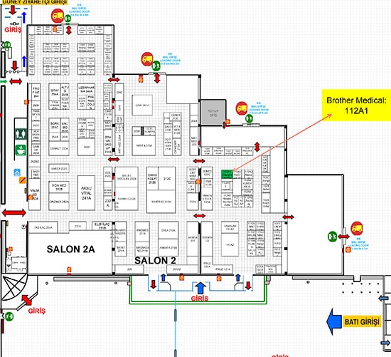 Aufmerksamkeit! Bruder medizinischer neuer Standort bei Expomed