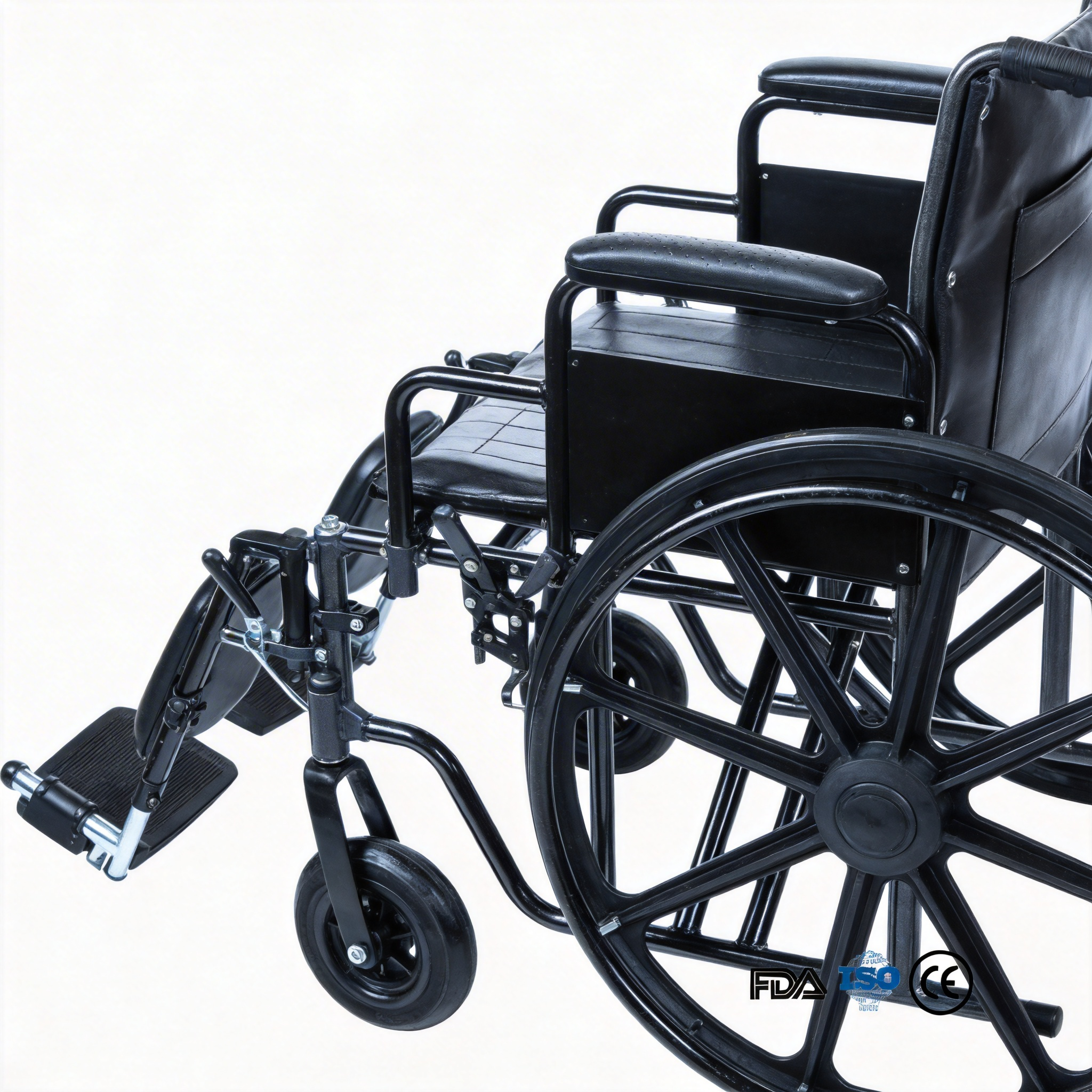 BME4618 28-Zoll-Bariatrie-Handrollstuhl mit hoher Kapazität | 500 Pfund maximale Belastung