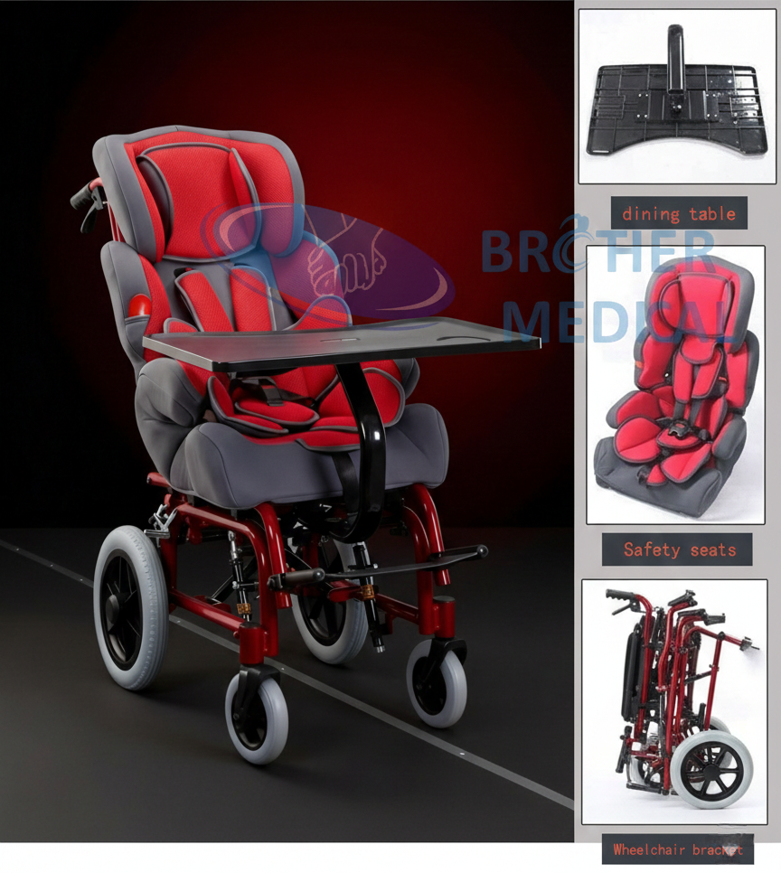 Zum Lieferumfang von Brother Medical f&uuml;r Zerebralparese-Rollst&uuml;hle geh&ouml;rt ein Ersatzteilpaket (mit Sitzkissen, Verstellschnallen etc.), das dem Produkt kostenlos beiliegt.