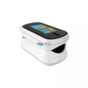 Pulsoximeter mit Fingerspitzen mit digitaler Anzeige für die Überwachung von Blutsauerstoff