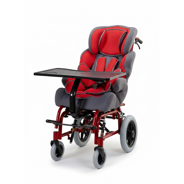 Roter Zerebralparese-Rollstuhl für Babys