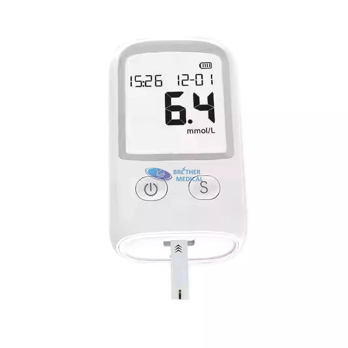 Medical Glucometer Digital Diabetes Test Kit ohne Codierungs -Glukosemessel mit LCD -Anzeige