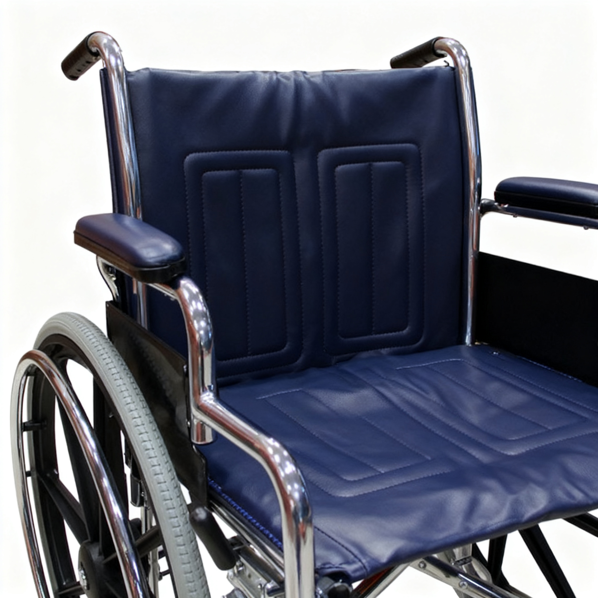 BME4618 Verchromter Bariatrie-Rollstuhl – 200 kg schwere Mobilität