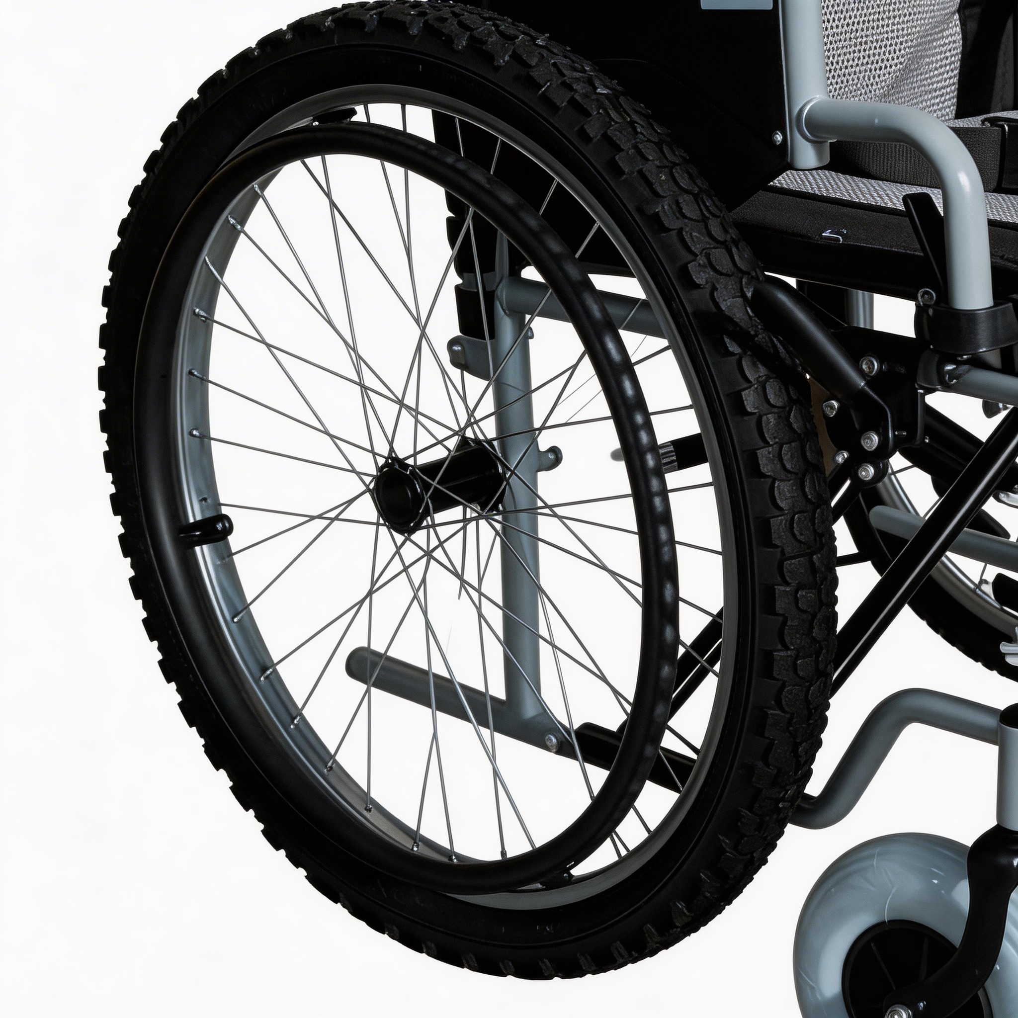 Großhandel Fat Tire All-Terrain Manueller Rollstuhl | Anpassbare Hinterräder und robuster Stahlrahmen