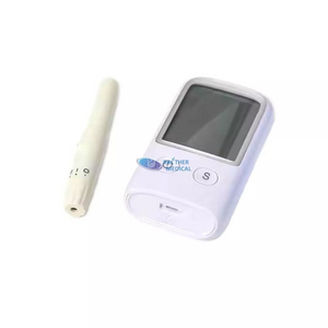Medical Glucometer Digital Diabetes Test Kit ohne Codierungs -Glukosemessel mit LCD -Anzeige