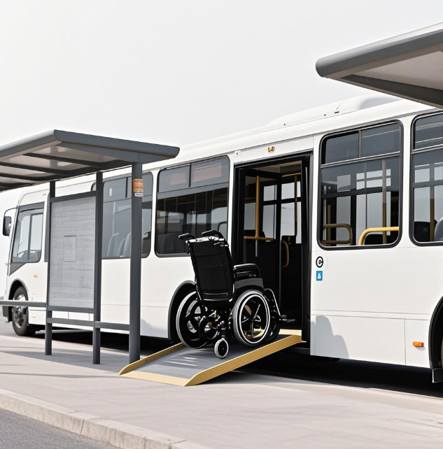 Können elektrische Rollstühle in Busse fahren?