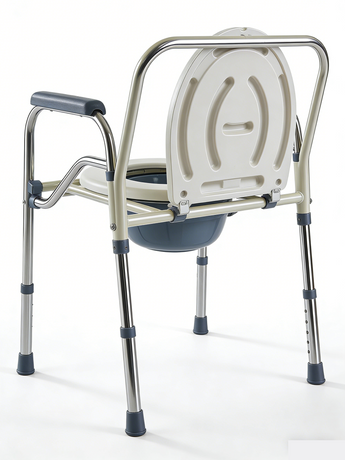  Klappbare Plastik -Kommode -Stuhl mit Toilettensitz Commode Stuhl mit Handläufeimer Toilette