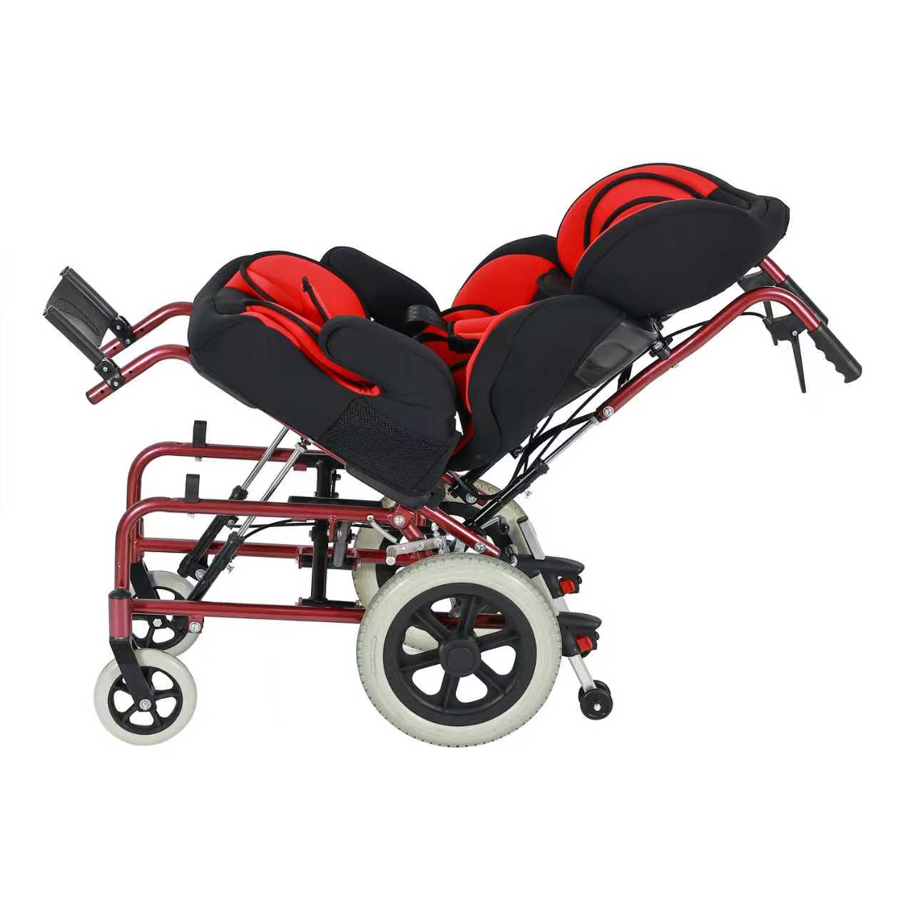 Roter Zerebralparese-Rollstuhl für Babys