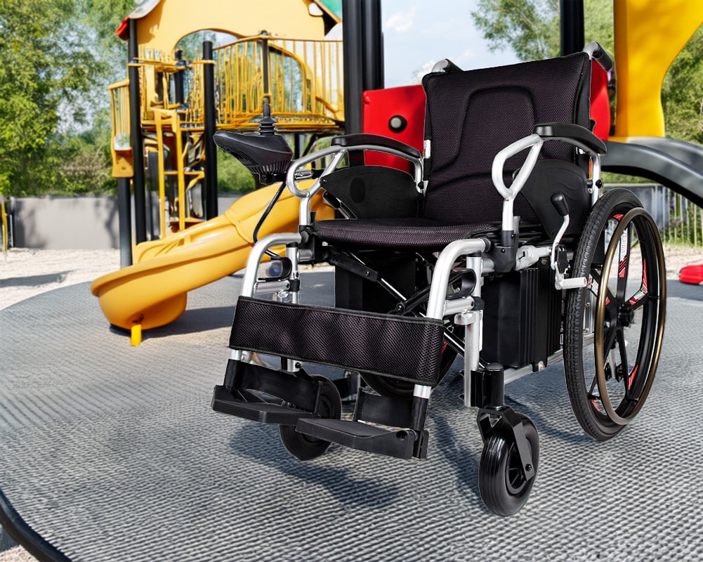 BME1031 Power Rollstuhl echte Szene