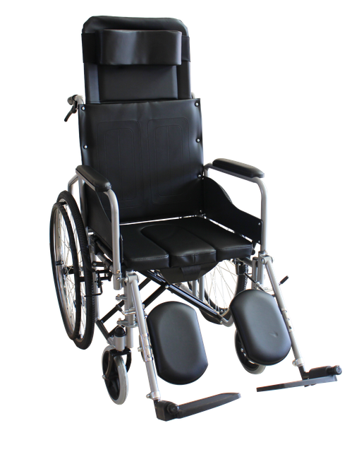 Transporttransferrollstuhl mit Commode