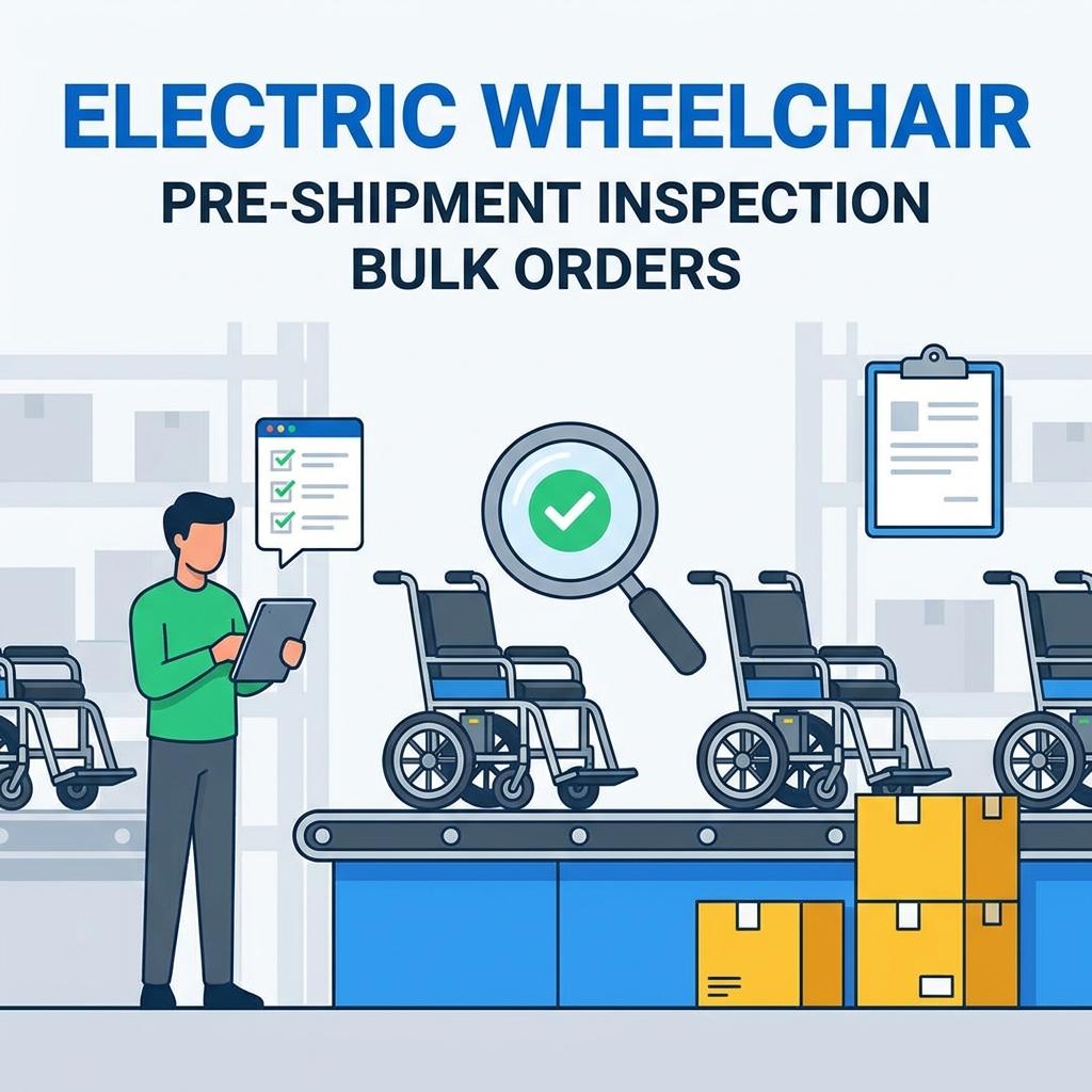 Checkliste für die Inspektion von Elektrorollstühlen vor dem Versand für Großbestellungen