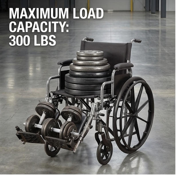 Bariatrischer Rollstuhl, maximales Benutzergewicht 300–700 lbs (136–317 kg), Brother Medical